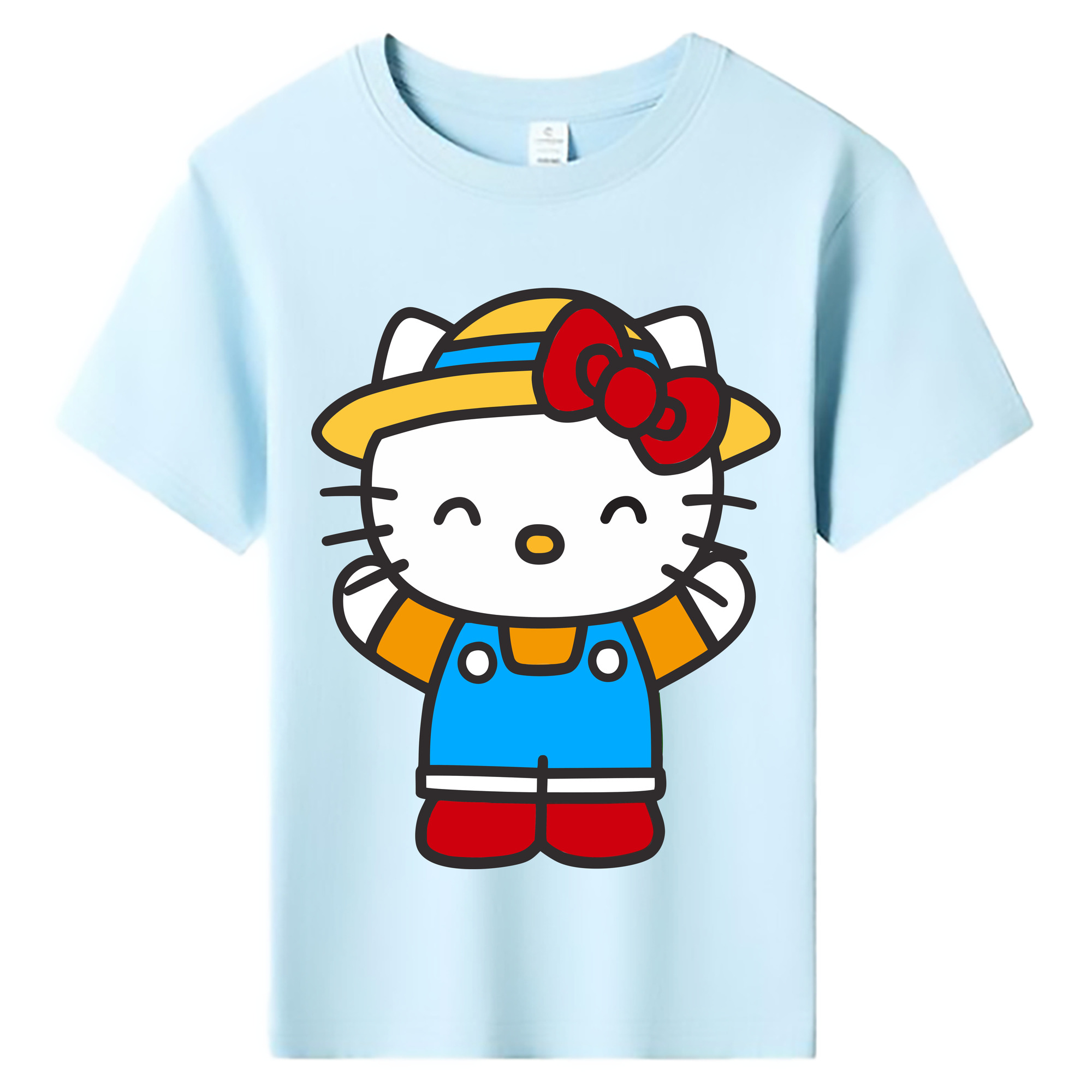 （画像用） Hello Kitty ハローキティ 綿100％キッズTシャツ（フロントプリント）
